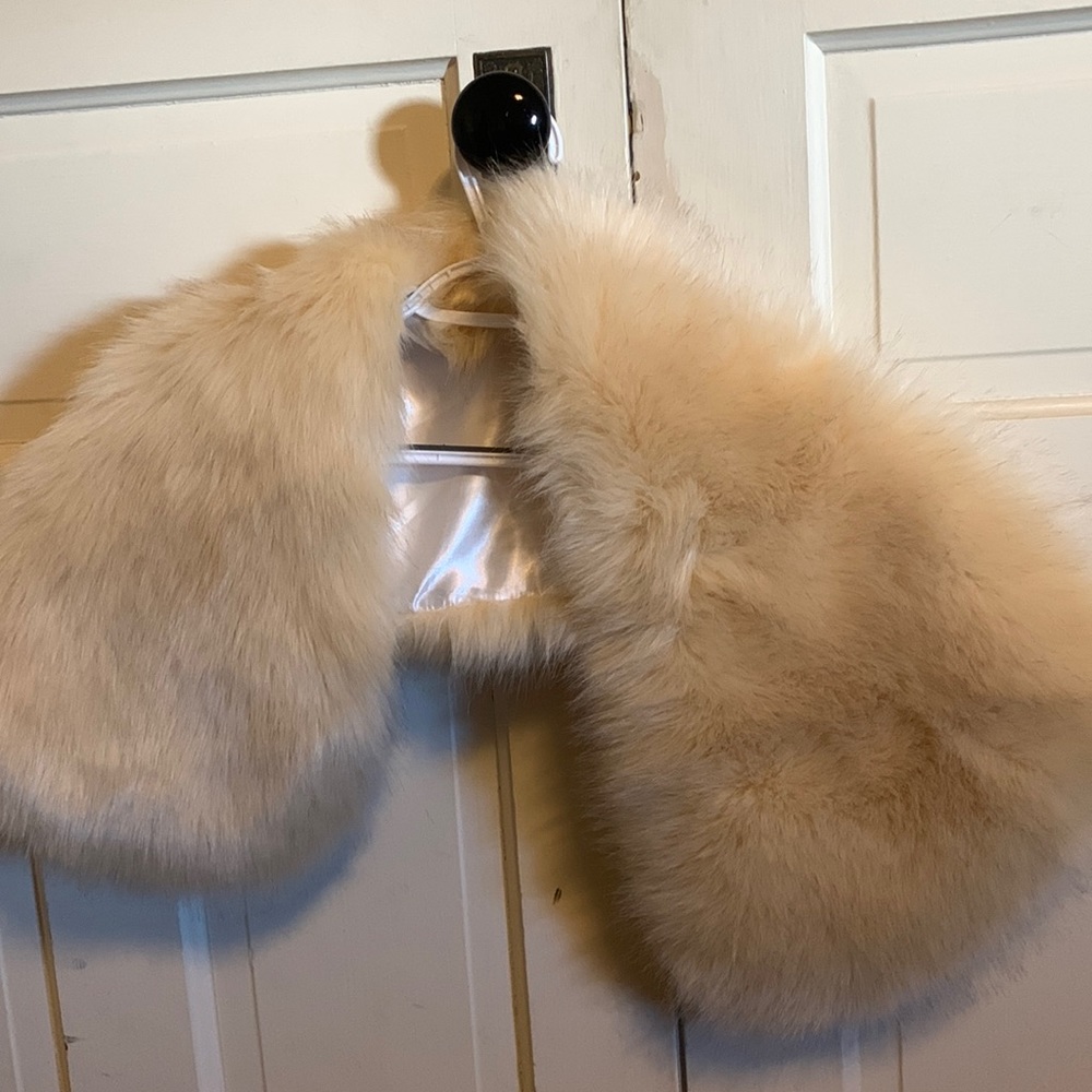 Small Faux Fur Shawl Wrap